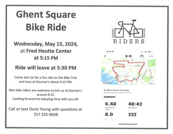 bike ride flyer