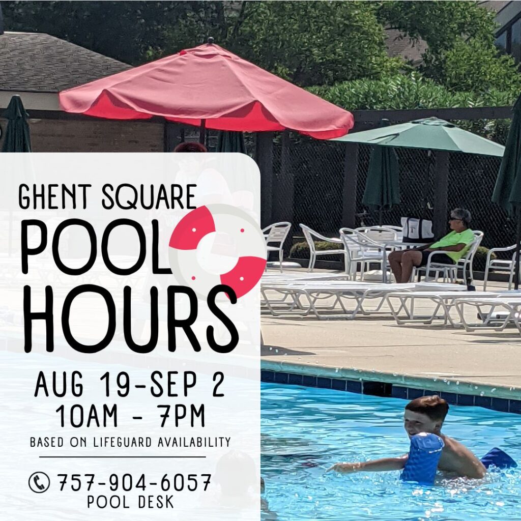 Ghent Square pool hours