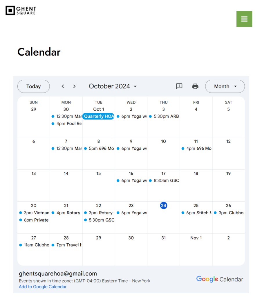 calendar