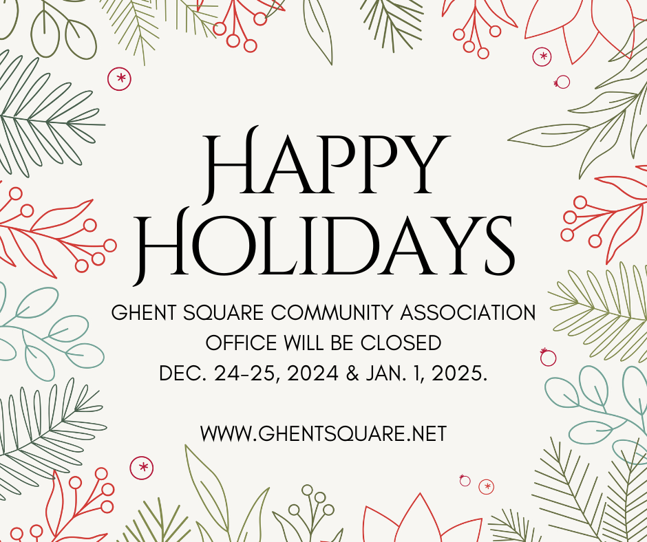 Happy holidays, office closed Dec. 24-25 and Jan. 1