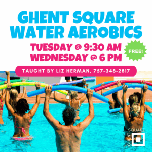 water aerobics class in Ghent Square