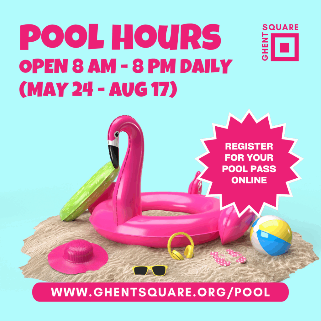 Ghent Square pool hour