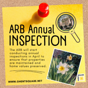 Annual inspections starting in April