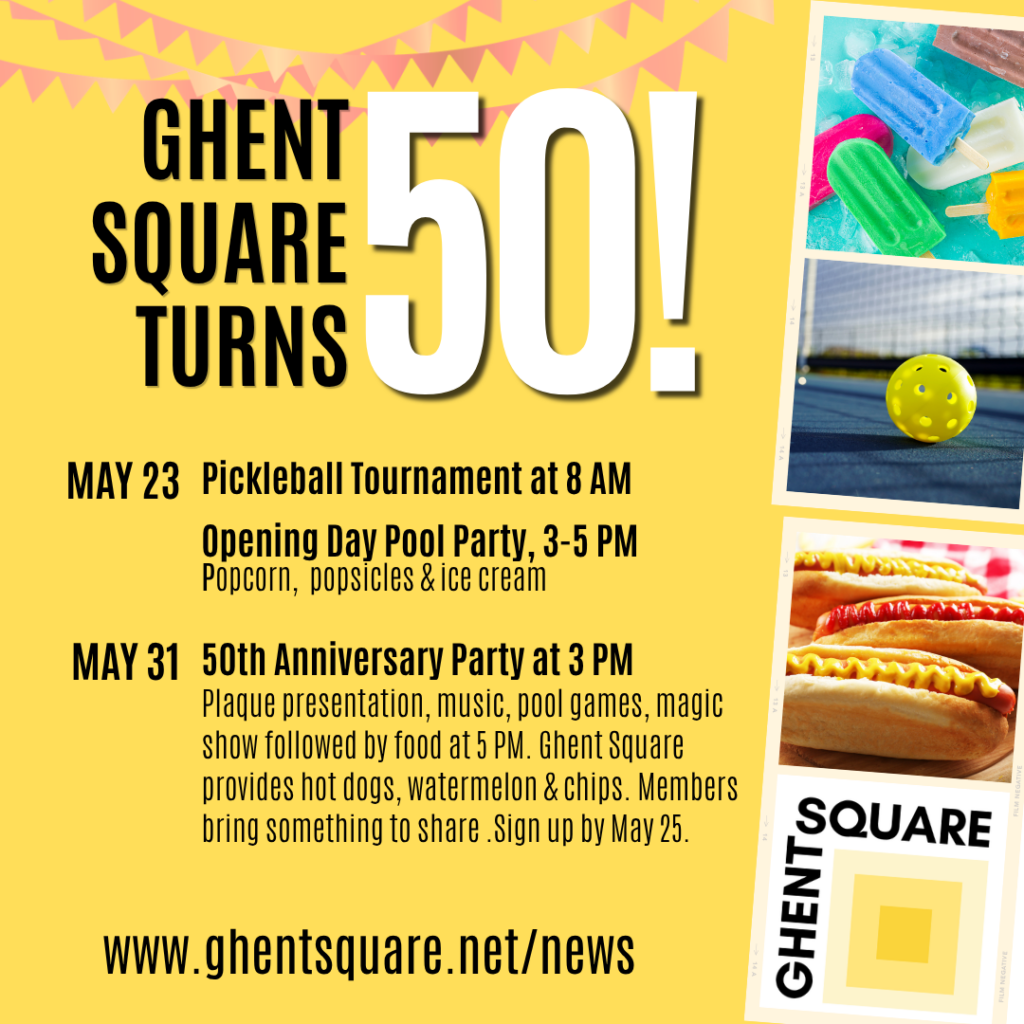 celebrate Ghent Square 50th anniversary