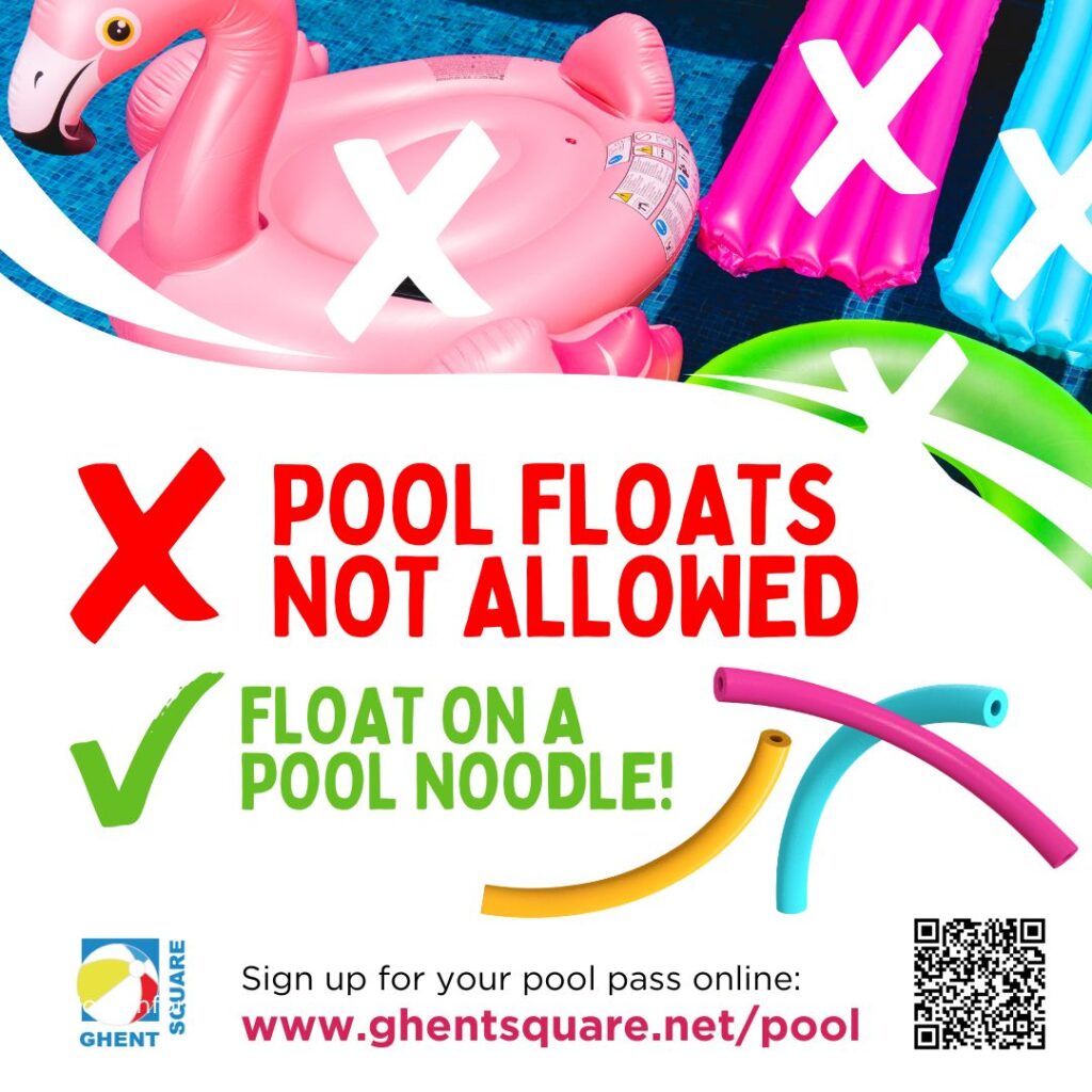 pool floats and noodles